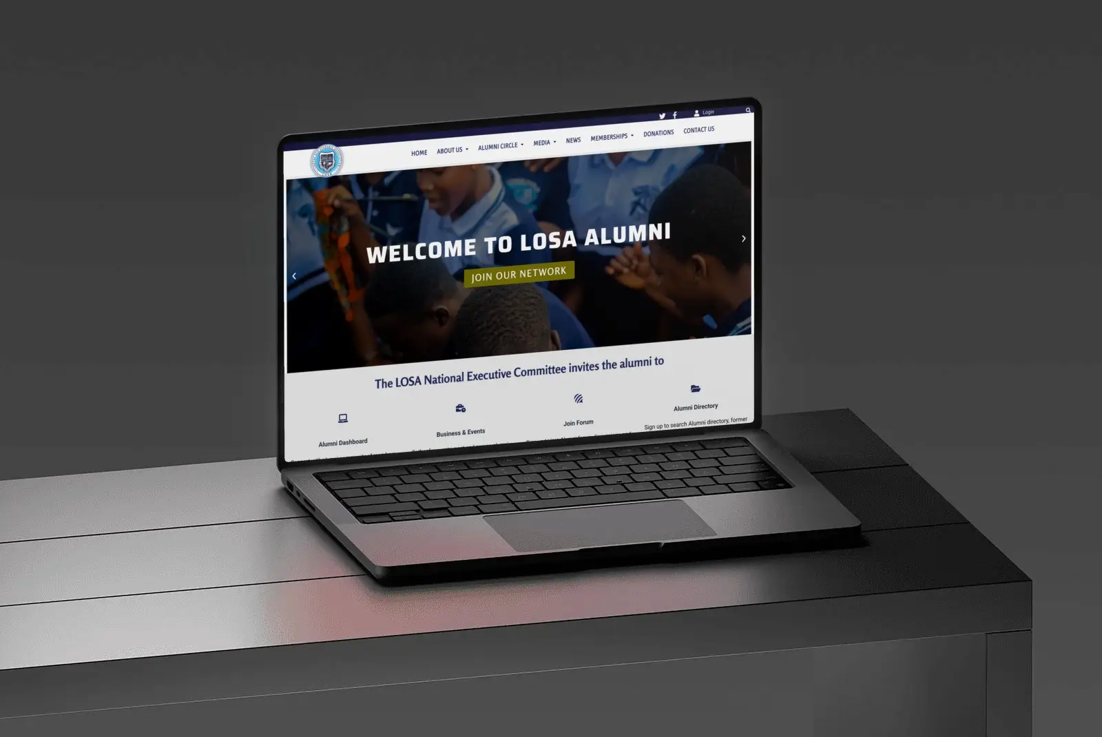 Preview of LOSA Alumni Portal